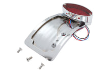 Load image into Gallery viewer, Chrome Cateye LED Tail Lamp License Plate Assembly