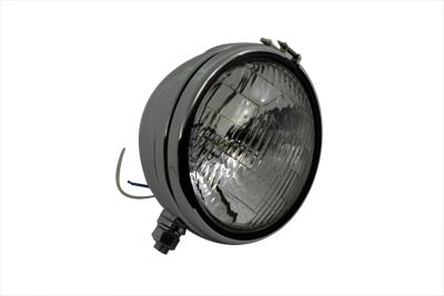 Replica 5-3/4 inch Round Chrome Headlamp