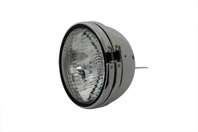 Replica 5-3/4 inch Round Chrome Headlamp