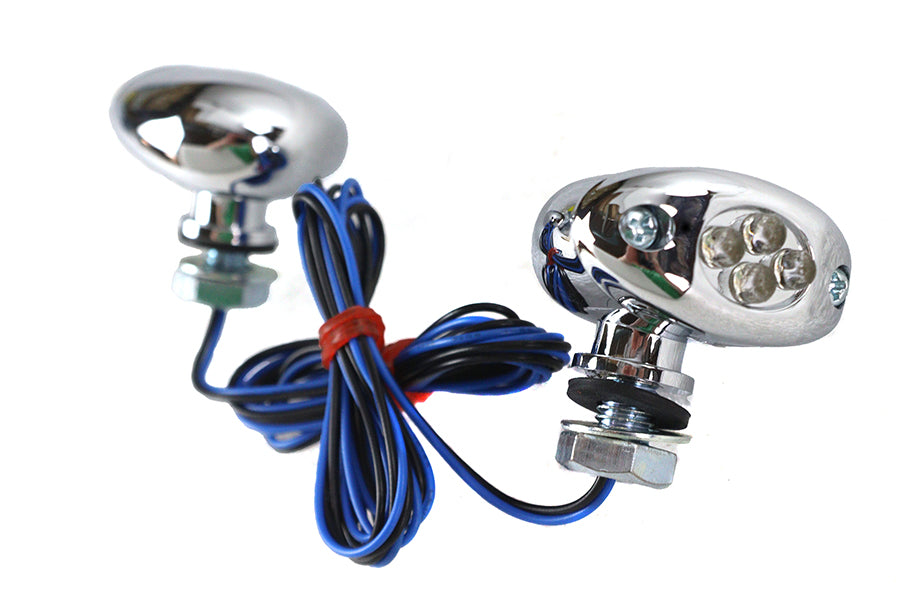 LED Blue Marker Lamp Set Center Mount