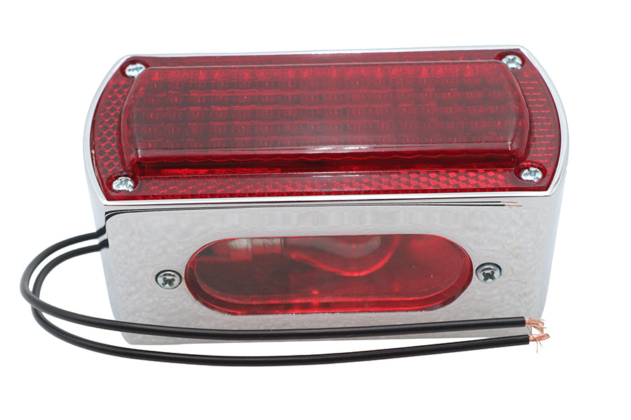 Chrome Die Cast Box Style Tail Lamp