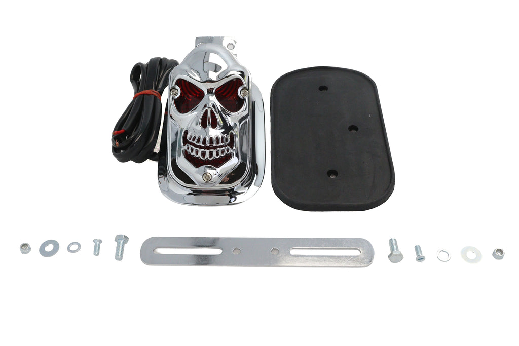 Chrome Skull Grill Tombstone Tail Lamp