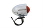 Chrome Bullet Red Marker Lamp Dual Filament