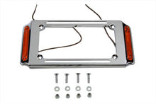 Load image into Gallery viewer, License Plate Frame Chrome with Side Lights