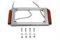 License Plate Frame Chrome with Side Lights