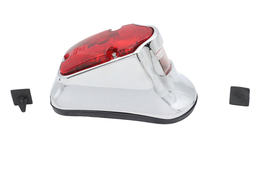 Chrome Tombstone Tail Lamp Assembly Bulb Type