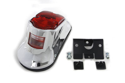 Chrome Tombstone Tail Lamp Assembly Bulb Type