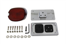 Load image into Gallery viewer, Chrome Laydown Tail Lamp License Mount Kit