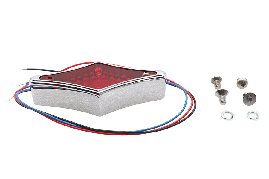Chrome Diamond LED Flat Back Tail Lamp