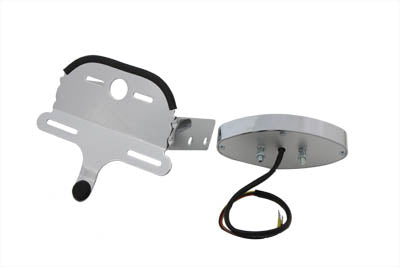 Wyatt Gatling Chrome Oval Tail Lamp Assembly
