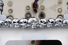 Load image into Gallery viewer, Chrome Tail Lamp and License Plate Holder Skull Style
