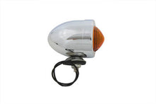 Load image into Gallery viewer, Chrome Bullet Marker Lamp Amber Single Filament
