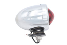 Load image into Gallery viewer, Chrome Bullet Marker Lamp Red Single Filament
