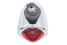 Load image into Gallery viewer, Chrome Bullet Marker Lamp Red Single Filament