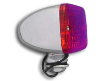 Load image into Gallery viewer, Chrome Tour Marker Lamp Set with Red Lens