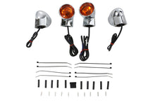 Load image into Gallery viewer, Chrome Amber Lens Turn Signal Kit