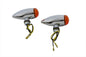 Mini LED Bullet Amber Lens Marker Lamp Set