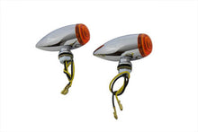 Load image into Gallery viewer, Mini LED Bullet Amber Lens Marker Lamp Set