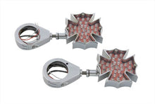 Load image into Gallery viewer, Fireman Cross Turn Signal Set with 41mm Clamp Kit