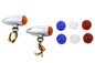Mini Amber LED Bullet Lens Marker Lamp Set