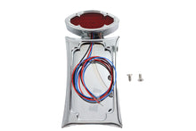 Load image into Gallery viewer, Chrome Billet LED Tail Lamp and License Plate Vertical Side