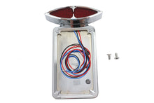 Load image into Gallery viewer, Chrome Billet LED Tail Lamp and License Plate Vertical Side