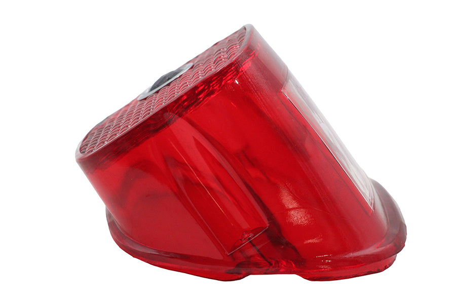 Tail Lamp Lens Red with Blue Dot