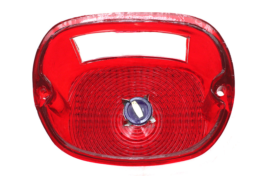 Tail Lamp Lens Red with Blue Dot