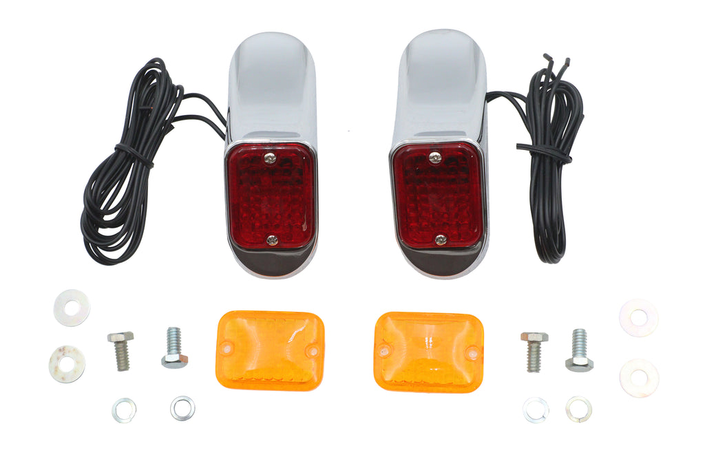 Deco Marker Lamp Set Bulb Type With Red and Amber Lenses