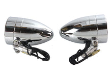 Load image into Gallery viewer, Chrome Torpedo Marker Lamp Set with Clear Lens