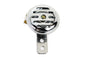 Slotted Style 12 Volt Mini Horn Chrome