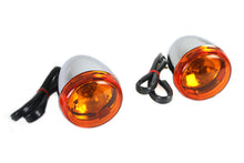 Load image into Gallery viewer, Chrome Torpedo Style Rear Turn Signal Set