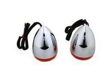 Load image into Gallery viewer, Chrome Torpedo Style Rear Turn Signal Set