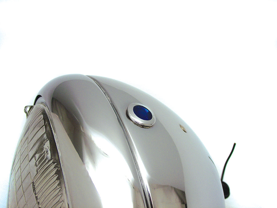 Vintage 7 inch Round Headlamp 12 Volt