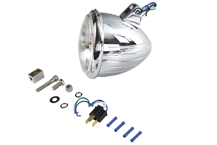 5-3/4 inch Headlamp Assembly Teardrop Style