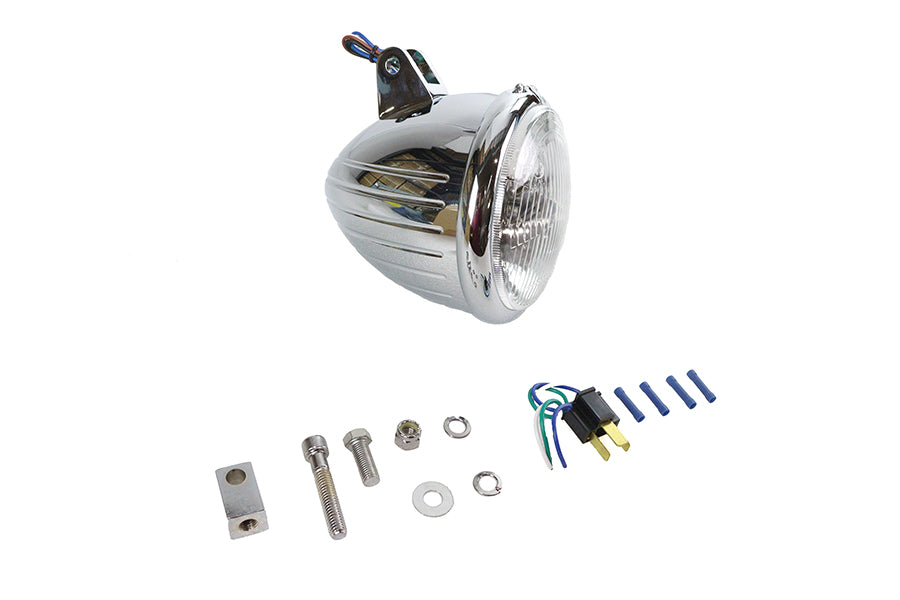 5-3/4 inch Headlamp Assembly Teardrop Style