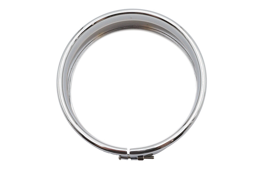 5-3/4 inch Outer Headlamp Chrome Frenched Trim Ring