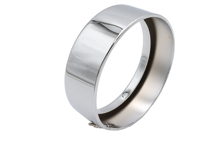 5-3/4 inch Outer Headlamp Chrome Frenched Trim Ring