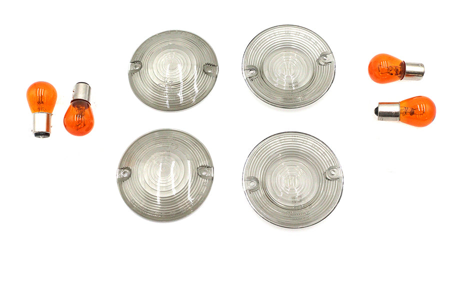 Turn Signal Flat Style Lens Kit Smoked