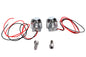 2 inch Chrome Skull Marker Lamp with Red LED