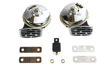 Load image into Gallery viewer, Chrome 12 Volt Twin Horn Set