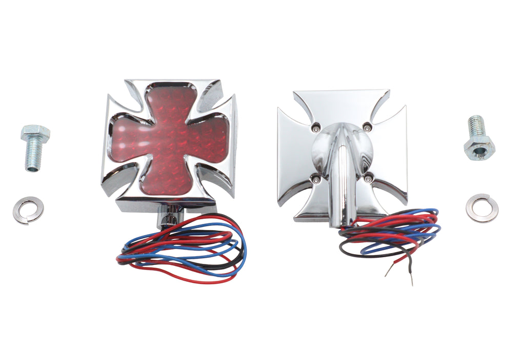 Chrome Maltese Marker Lamp Set