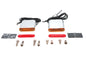 Square Red and Amber Lens Marker Lamp Set