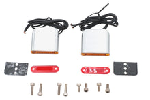 Load image into Gallery viewer, Square Red and Amber Lens Marker Lamp Set