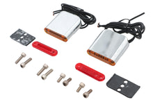 Load image into Gallery viewer, Square Red and Amber Lens Marker Lamp Set