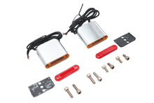 Load image into Gallery viewer, Square Red and Amber Lens Marker Lamp Set