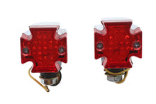 Load image into Gallery viewer, Red Lens with Amber LED Marker Lamp Set
