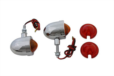 Chrome Egg Style Marker Lamp Set