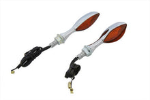 Load image into Gallery viewer, Chrome Eagle Eye Amber Marker Lamp Set