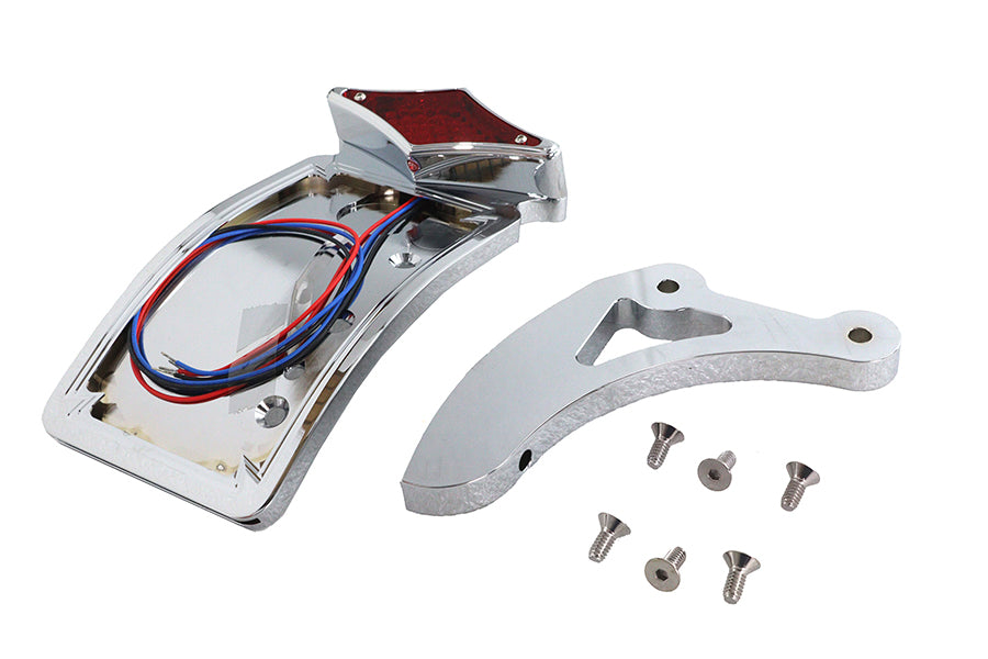 Chrome Curved Diamond Style Tail Lamp Kit